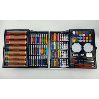 Набір для дитячої творчості та малювання 145 предметів OPT-TOP в алюмінієвій валізі єдиноріг (2054543955) - Інтернет-магазин спільних покупок ToGether