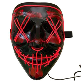 Світлодіодна LED маска що світиться OPT-TOP для Хеллоуїна червона (2099342064) - Інтернет-магазин спільних покупок ToGether