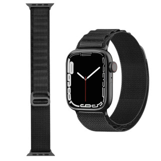 Ремінець нейлоновий до годинника SmartX Ultra / Apple Watch кріплення на 42/44/45/49 мм чорний (UR160B) - Інтернет-магазин спільних покупок ToGether