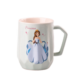 Чашка керамічна Диснеївська принцеса Happy Life 450 мл бірюзовий (HPCYM0859T) - Інтернет-магазин спільних покупок ToGether