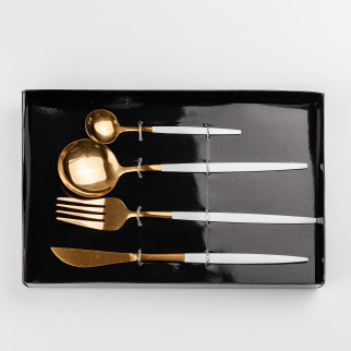 Набір TS Kitchen столових приборів Cutlery set на 1 персону білий (HP96915) - Інтернет-магазин спільних покупок ToGether