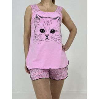 Комплект жіночий Triko Кіт 44-46 Рожевий 66620606-1 - Інтернет-магазин спільних покупок ToGether