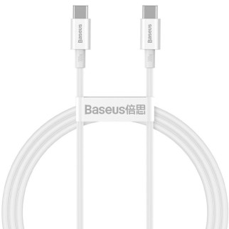 Дата кабель Baseus Superior Series Fast Charging Type-C to Type-C PD 100W (1m) (CATYS-B) Білий - Інтернет-магазин спільних покупок ToGether