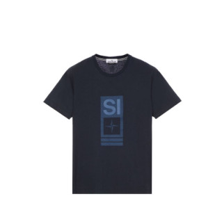 Футболка Stone Island 2NS92 Abbreviation One Print T-Shirt Blue XXXL - Інтернет-магазин спільних покупок ToGether