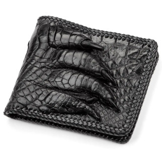 Портмоне з натуральної шкіри крокодила Ekzotic Leather Чорне (cw 40) - Інтернет-магазин спільних покупок ToGether