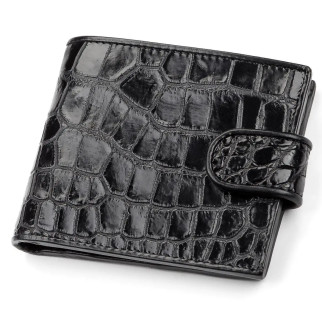 Портмоне з натуральної шкіри крокодила Ekzotic Leather Чорне (cw 51) - Інтернет-магазин спільних покупок ToGether