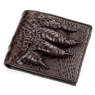 Портмоне з натуральної шкіри крокодила Ekzotic Leather Коричневе (cw 62) - Інтернет-магазин спільних покупок ToGether