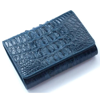 Гаманець жіночий зі шкіри крокодила Ekzotic Leather Синій (cw106_1) - Інтернет-магазин спільних покупок ToGether