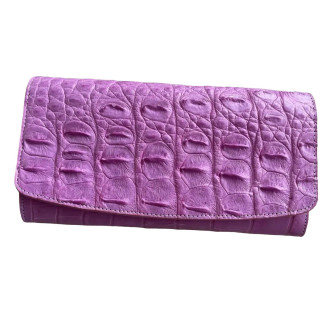 Гаманець жіночий портмоне з натуральної шкіри крокодила Ekzotic Leather рожевий (cw 25_5) - Інтернет-магазин спільних покупок ToGether