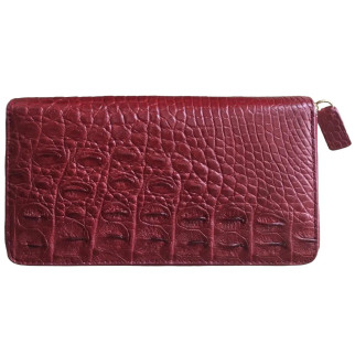 Гаманець портмоне жіночий клатч зі шкіри крокодила бордовий Ekzotic Leather (cw 01_2) - Інтернет-магазин спільних покупок ToGether