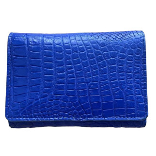 Гаманець жіночий зі шкіри крокодила синій яскравий Ekzotic Leather (cw 106_2) - Інтернет-магазин спільних покупок ToGether