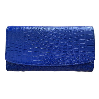 Гаманець жіночий портмоне зі шкіри крокодила яскравий синій Ekzotic Leather (cw95_5) - Інтернет-магазин спільних покупок ToGether