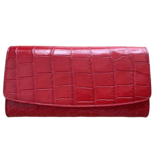 Гаманець жіночий портмоне червоний з натуральної шкіри крокодила Ekzotic Leather (cw 007) - Інтернет-магазин спільних покупок ToGether