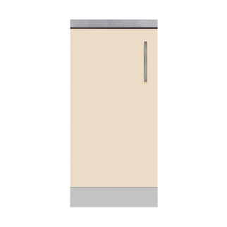 Тумба однодверна без ящиків зі стільницею 1-ї категорії ширина 400 МАКСІ МЕБЛІ Сірий/Ваніль (80087) - Інтернет-магазин спільних покупок ToGether