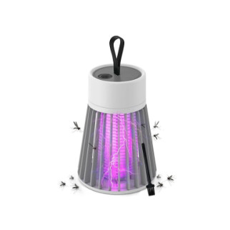 Пастка-лампа від комах Mosquito killing Lamp YG-002 акумуляторна з LED підсвічуванням та USB-зарядкою Сіра - Інтернет-магазин спільних покупок ToGether