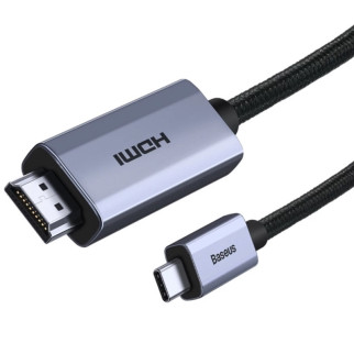 Дата кабель Baseus HDMI High Definition Series Graphene Type-C To 4KHDMI (1m) (WKGQ) Black - Інтернет-магазин спільних покупок ToGether