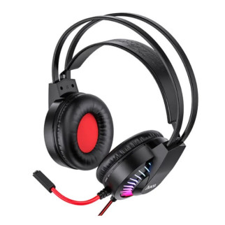 Ігрові геймерські навушники Hoco Gaming W105 із мікрофоном і LED RGB підсвіткою червоні - Інтернет-магазин спільних покупок ToGether