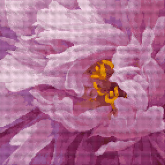 Алмазна мозаїка Santi Рожева півонія 40*40см на підрамнику (954704) - Інтернет-магазин спільних покупок ToGether