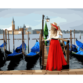 Картина за номерами Santi Дівчина у Венеції 40*50 см (954738) - Інтернет-магазин спільних покупок ToGether