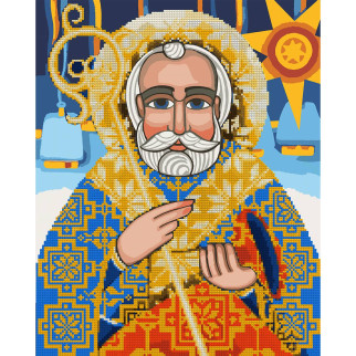 Картина за номерами з алмазною мозаїкою Святий Миколай 40*50 см Santi (954695) - Інтернет-магазин спільних покупок ToGether
