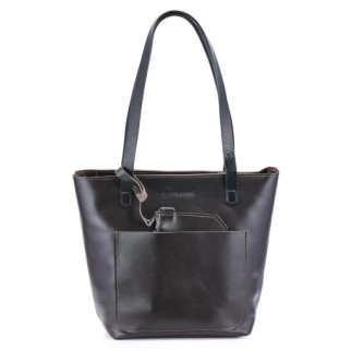 Шкіряна сумка Skin and Skin Tote M 40x30x13 см Коричнева (BW02BR-M) - Інтернет-магазин спільних покупок ToGether