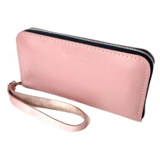 Шкіряний гаманець Skin and Skin Zipper L 21х11.5х2.5 см Рожевий (LW06PI) - Інтернет-магазин спільних покупок ToGether