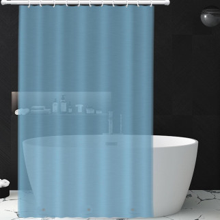 Шторка для ванної та душу з кільцями Bathlux 50984 водовідштовхувальна 180x180 см - Інтернет-магазин спільних покупок ToGether
