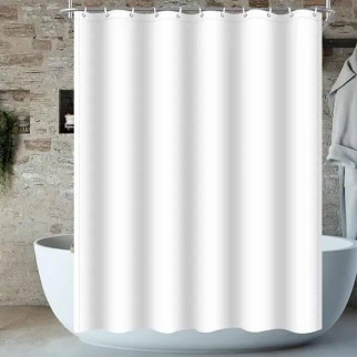 Шторка для ванної кімнати Bathlux люкс водонепроникна 180х180 см Білий - Інтернет-магазин спільних покупок ToGether