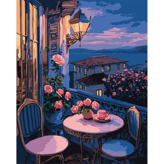 Картина за номерами Santi Вечір на балконі 40*50 (954826) - Інтернет-магазин спільних покупок ToGether