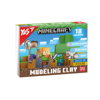 Пластилін YES 18 кол 360г Minecraft (540678) - Інтернет-магазин спільних покупок ToGether