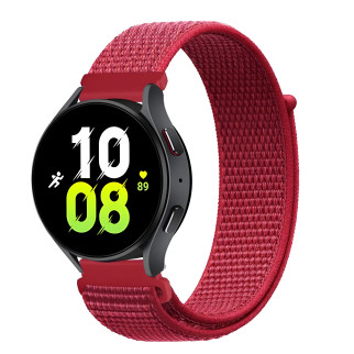 Ремінець нейлоновий на липучці BeWatch для Samsung Galaxy Watch 4/5/6 Червоний (1011328.4UW) - Інтернет-магазин спільних покупок ToGether
