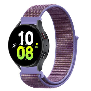 Ремінець нейлоновий на липучці BeWatch для Samsung Galaxy Watch 4/5/6 Бузковий (1011332.4UW) - Інтернет-магазин спільних покупок ToGether