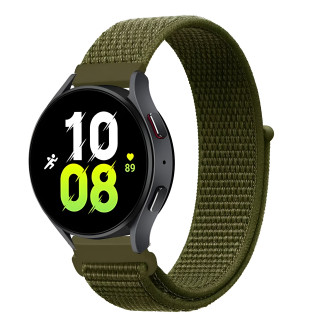 Ремінець нейлоновий на липучці BeWatch для Samsung Galaxy Watch 4/5/6 Оливковий (1011336.4UW) - Інтернет-магазин спільних покупок ToGether