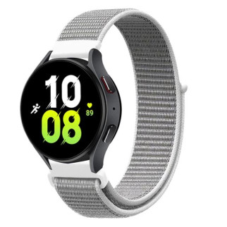 Ремінець нейлоновий на липучці BeWatch для Samsung Galaxy Watch 4/5/6 Білий (1011311.2UW) - Інтернет-магазин спільних покупок ToGether