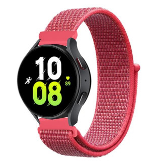Ремінець нейлоновий на липучці BeWatch для Samsung Galaxy Watch 4/5/6 Червоний (1011384.2UW) - Інтернет-магазин спільних покупок ToGether