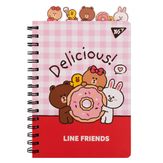 Блокнот YES А5 80 арк Line Friends Delicious (151776) - Інтернет-магазин спільних покупок ToGether