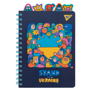 Блокнот YES А5/96 Stand with Ukraine клітинка (151838) - Інтернет-магазин спільних покупок ToGether