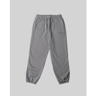 Штани Carhartt WIP Fleece Sweatpants With Small Logo Dark Gray L - Інтернет-магазин спільних покупок ToGether