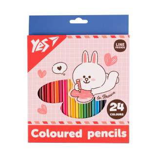 Олівці кольорові YES 24 кол Line Friends Cony (290742) - Інтернет-магазин спільних покупок ToGether