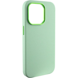 Чохол Silicone Case Metal Buttons (AA) для Apple iPhone 13 Pro Max (6.7") Зелений / Pistachio - Інтернет-магазин спільних покупок ToGether