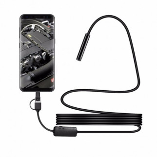 Цифровий ендоскоп камера ZCF USB/micro USB 2м Чорний (HbP87451) - Інтернет-магазин спільних покупок ToGether
