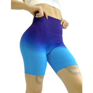Шорти пуш ап для фітнесу жіночі LILAFIT Фіолетово-блакитний градієнт S (LFH000014) - Інтернет-магазин спільних покупок ToGether