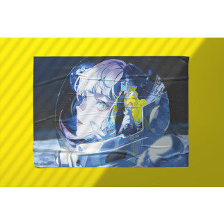 Плакат-постер з принтом Кавун Cyberpunk Edgerunners Кіберпанк Lucy Люсі, що біжать по краю, в скафандрі A4 ПЛ000749(A4) - Інтернет-магазин спільних покупок ToGether
