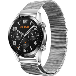 Ремінець 22 мм міланська петля BeWatch для Huawei Watch GT / GT2 / GT2 Pro Срібний (1020205.2U) - Інтернет-магазин спільних покупок ToGether