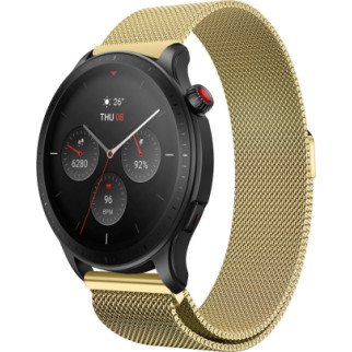 Ремінець 22 мм міланська петля BeWatch для Amazfit GTR 4 Золотий (1020228.5U) - Інтернет-магазин спільних покупок ToGether