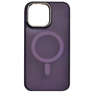 Чохол TPU+PC Lily with MagSafe для Apple iPhone 14 Pro (6.1") Deep Purple - Інтернет-магазин спільних покупок ToGether