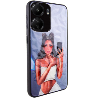 TPU+PC чохол Prisma Ladies для Xiaomi Redmi 13C / Poco C65 Black in White - Інтернет-магазин спільних покупок ToGether