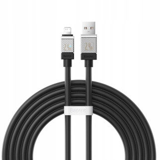 Дата кабель Baseus CoolPlay Series USB to Lightning 2.4A (1m) (CAKW00040) Black - Інтернет-магазин спільних покупок ToGether