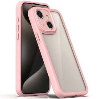 TPU чохол Transparent + Colour 1,5mm для Apple iPhone 13 (6.1") Pink - Інтернет-магазин спільних покупок ToGether