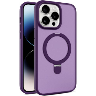 TPU+PC чохол Metal Buttons with MagSafe Colorful HQ Ring для Apple iPhone 14 Pro (6.1") Purple - Інтернет-магазин спільних покупок ToGether